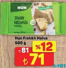 HUN FISTIKLI HELVA 500 G
